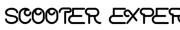 Scooter Experiment font preview